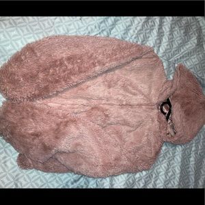 Pink Fluffy FashionNova jacket